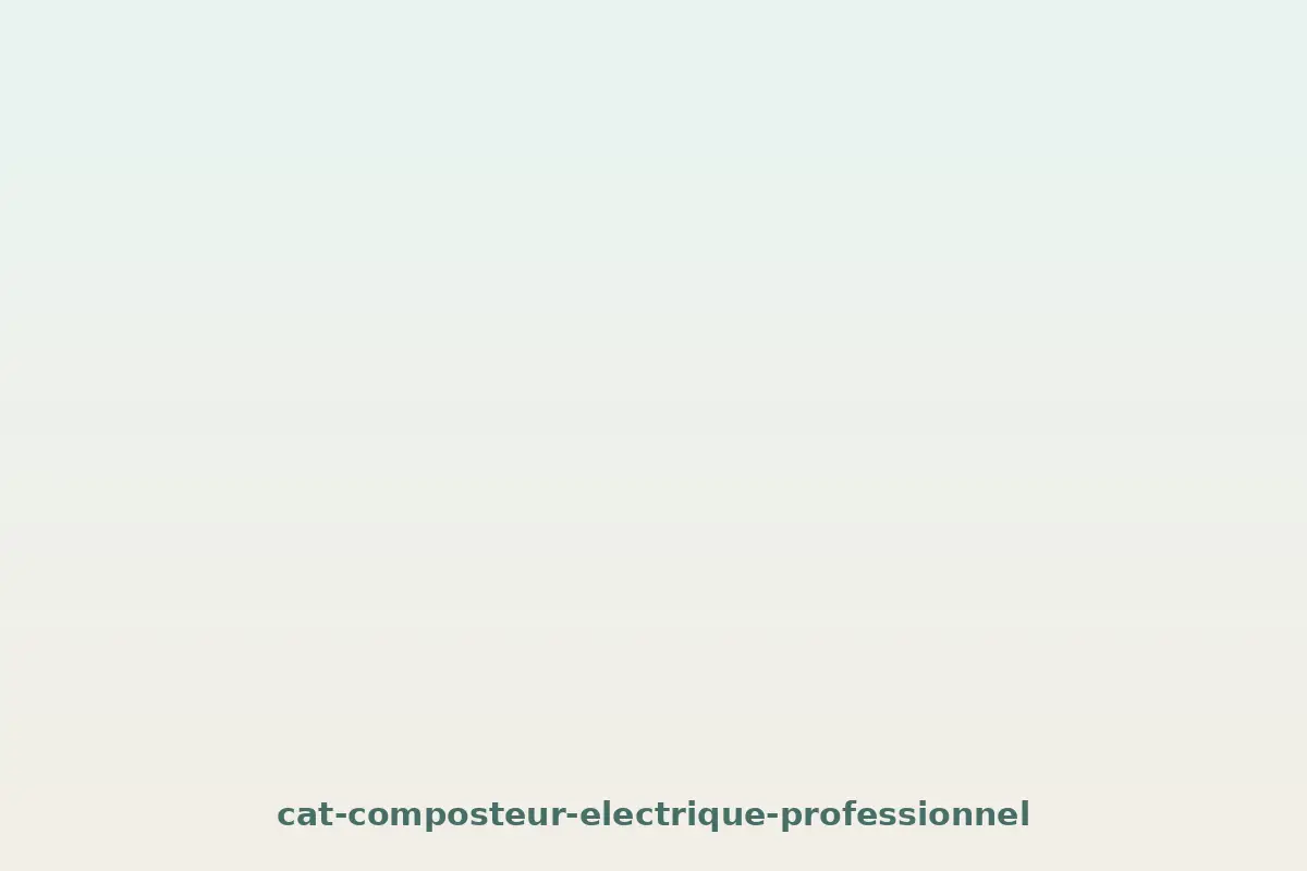 Composteur électrique dans une cuisine professionnelle