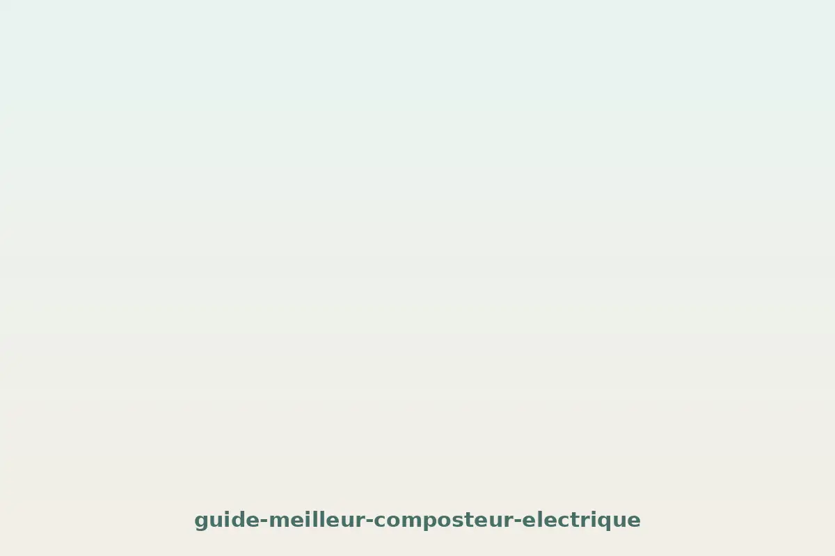 Meilleur composteur électrique